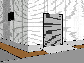 ビルトインガレージ関連画像05入口付近プラン図